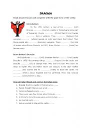 English Worksheet: DRACULA