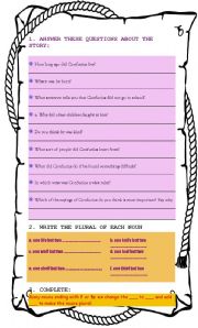 English worksheet: READING COMP FOLLOW UP ACTIVITY: 