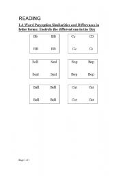 English worksheet: Word Perception