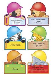 English Worksheet: Classroom Language poster (part 2)