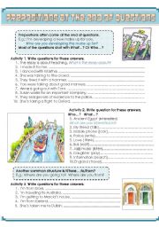 English Worksheet: Prepositions at the end of questions