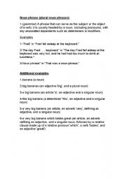 English worksheet: nouns