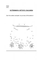English worksheet: Witch Cauldron