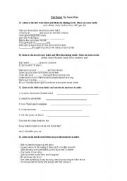 English Worksheet: Im Yours by Jason Mraz