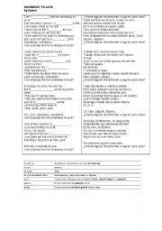 English worksheet: Somebody to love by Queen