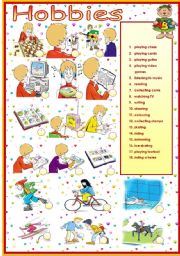 English Worksheet: Hobbies