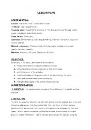 English worksheet: ingizce ders plan