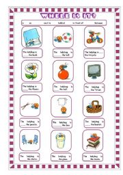 PREPOSITIONS OF PLACE 1