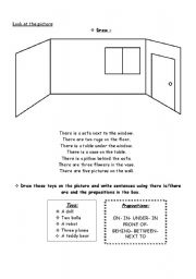 English worksheet: Draw and write