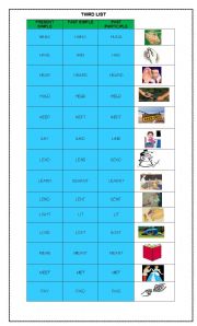 English Worksheet: Irregular verbs 3