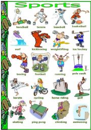 English Worksheet: Sports 