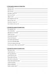 English Worksheet: passive voice