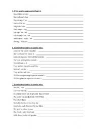 English Worksheet: passive voice