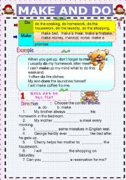 Make & Do Exercises       7 Pages all together