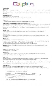 English Worksheet: Coupling S01E01 British English