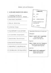 English worksheet: modals 