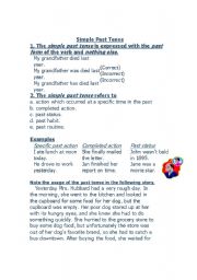 English worksheet: simple past tense