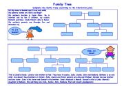 English Worksheet: Family Tree