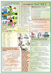 English Worksheet: Grammar practice 3