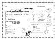 English Worksheet: present simple