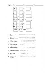 English Worksheet: abbreviation of S + be