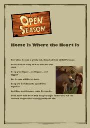 English Worksheet: Open Season  Part1/3