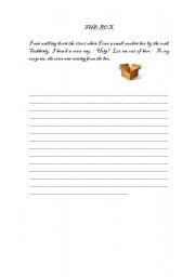 English worksheet: The box