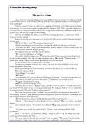 English Worksheet: Short story + exercise