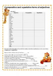 English Worksheet: Comparative and superlative forms of adjectives