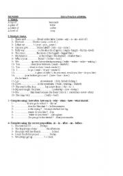 English Worksheet: Movers. Worksheet