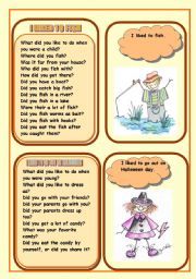 English Worksheet: WHAT DID YOU LIKE TO DO DURING YOUR CHILDHOOD