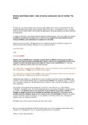 English Worksheet: the verb to have