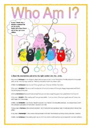 English Worksheet: The Barba family