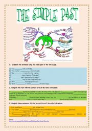 English worksheet: Simple past 