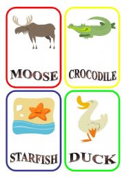 English Worksheet: ANIMAL FLASH-CARDS - PART 7