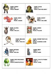 English Worksheet: Who is who? - new identities