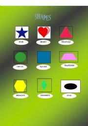 English Worksheet: Shapes