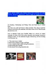 English Worksheet: HIGH SCHOOL MUSICAL ARG._READING