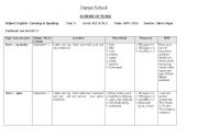 English worksheet: Scheme of work