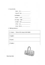 English Worksheet: Regular plurals-Fruit