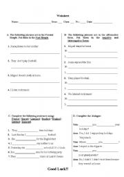 English worksheet: Past Simple