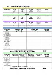 GRADING SHEET - for advanced sts