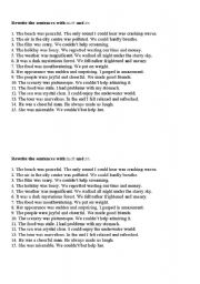 English Worksheet: clauses of result (such - so - that)