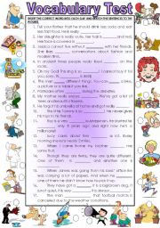 English Worksheet: CHECK YOUR VOCABULARY! 