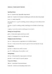 English Worksheet: Phrasal verbs related to money 