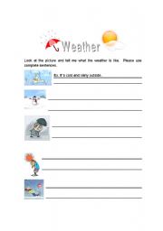 English worksheet: Whats the Weather Like?