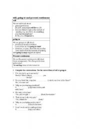 English Worksheet: future