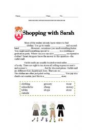 English worksheet: Shopping