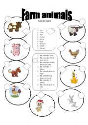 English Worksheet: Farm animals