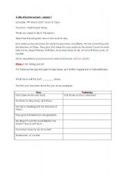 English Worksheet: Past Simple exercise